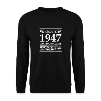 Récolte 1947 - Sweat-shirt Unisexe - noir - Devant - Alina (178cm) & Michal (187cm)