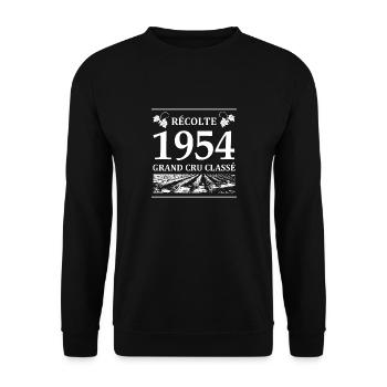 Récolte 1954 - Sweat-shirt Unisexe - noir - Devant - Alina (178cm) & Michal (187cm)