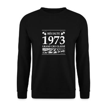 Récolte 1973 - Sweat-shirt Unisexe - noir - Devant - Alina (178cm) & Michal (187cm)