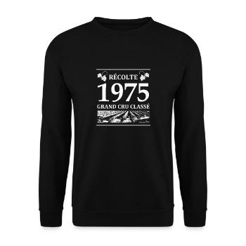 Récolte 1975 - Sweat-shirt Unisexe - noir - Devant - Alina (178cm) & Michal (187cm)