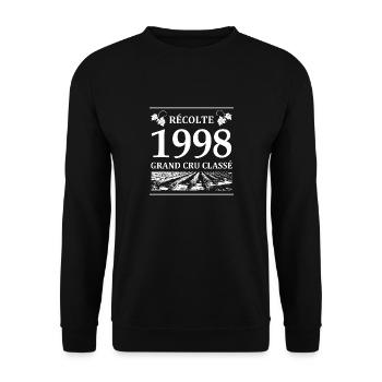 Récolte 1998 - Sweat-shirt Unisexe - noir - Devant - Alina (178cm) & Michal (187cm)