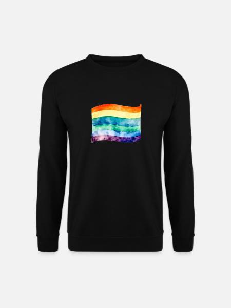 LGBT-Flagge - Unisex Pullover - Schwarz