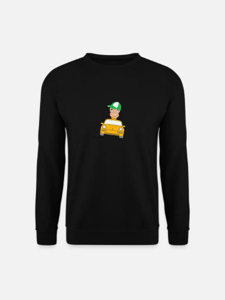 Würmeli aus dem Auto - Unisex Pullover - Schwarz