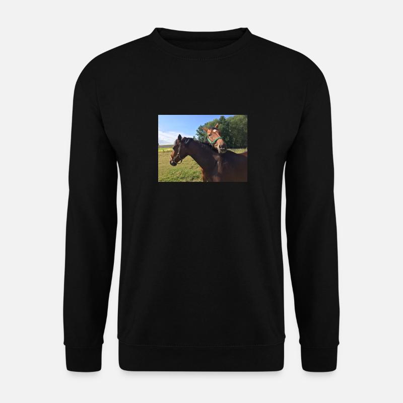 Pferde - Unisex Pullover - Schwarz