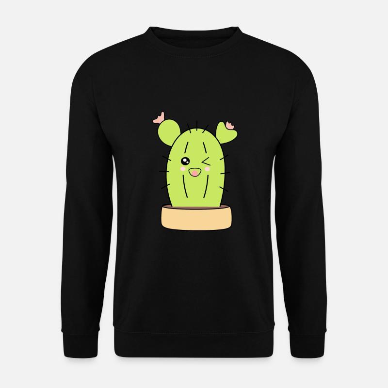 Cactus, cacti, succulents, plant cute - Unisex Sweatshirt - black