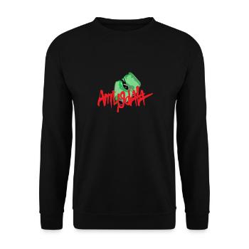 Amygdale 2 - Sweat-shirt Unisexe - noir - Devant - Alina (178cm) & Michal (187cm)