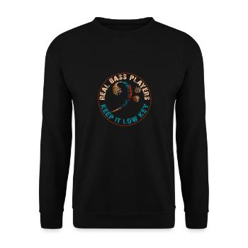 Les vrais bassistes adorent les basses fréquences - Sweat-shirt Unisexe - noir - Devant - Alina (178cm) & Michal (187cm)