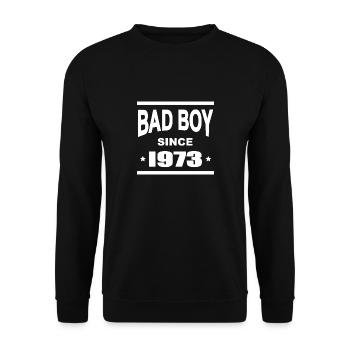 Bad boy since 1973 - Sweat-shirt Unisexe - noir - Devant - Alina (178cm) & Michal (187cm)