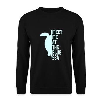 Turtle, Schildkröte - Unisex Pullover - Schwarz - Vorne - Alina (178cm) & Michal (187cm)