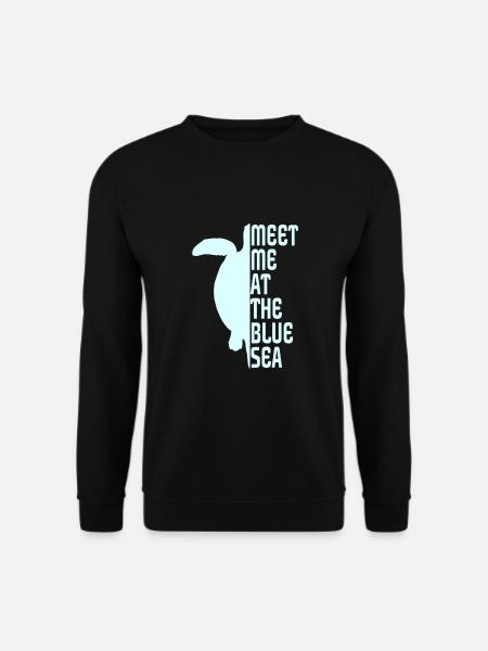 Turtle, Schildkröte - Unisex Pullover - Schwarz