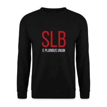 SLB E Pluribus Unum - Exclusive Design - Unisex Sweatshirt - black - Front - Alina (178cm) & Michal (187cm)
