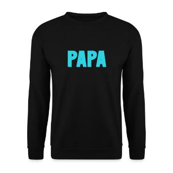 HAPPY FATHER'S DAY. DAD. FATHER'S DAY. FATHER - Unisex Sweatshirt - black - Front - Alina (178cm) & Michal (187cm)
