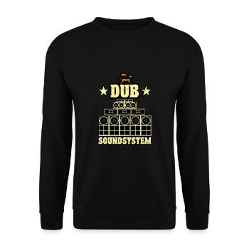 Système de sonorisation dub - Sweat-shirt Unisexe - noir - Devant - Alina (178cm) & Michal (187cm)