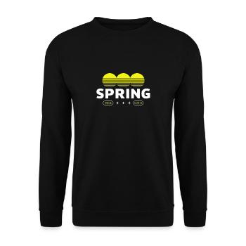 Frühlingsmusik-Kaffee - Unisex Pullover - Schwarz - Vorne - Alina (178cm) & Michal (187cm)