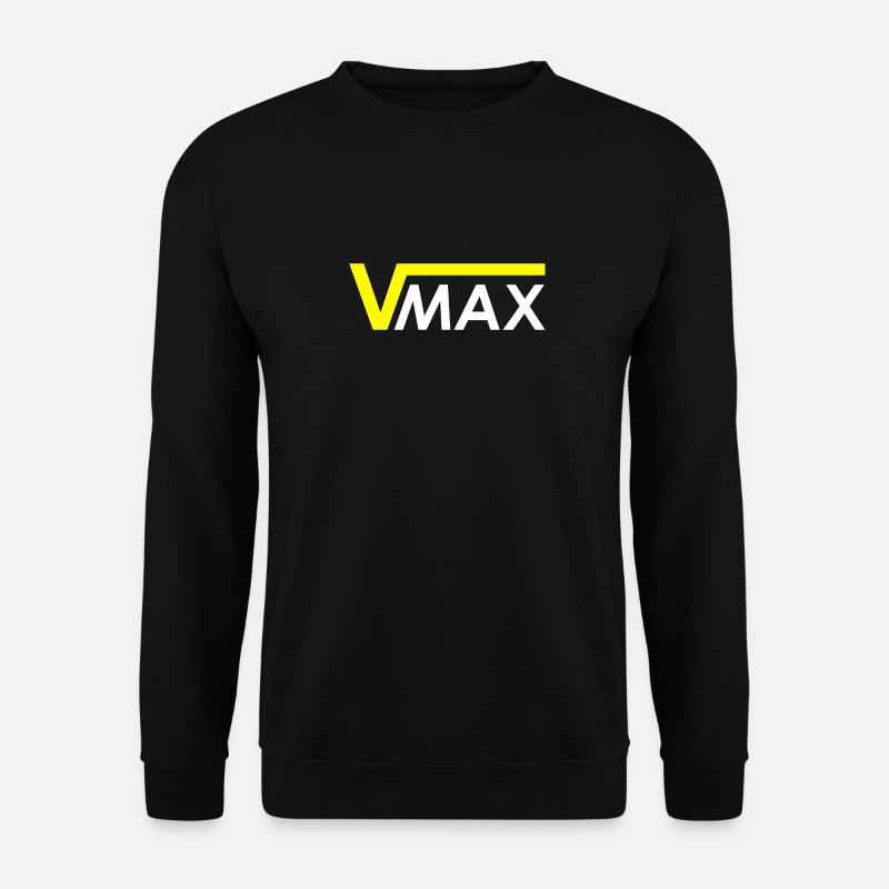 Maximum speed v_max yellow - Unisex Sweatshirt - black