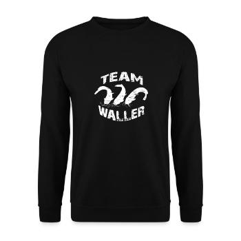 Welsangler - Sportfischer - Unisex Pullover - Schwarz - Vorne - Alina (178cm) & Michal (187cm)