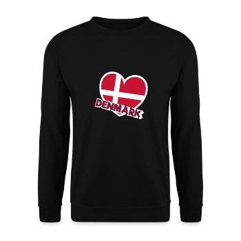 Danemark drapeau patriote cadeau État d'origine UE - Sweat-shirt Unisexe - noir - Devant - Alina (178cm) & Michal (187cm)