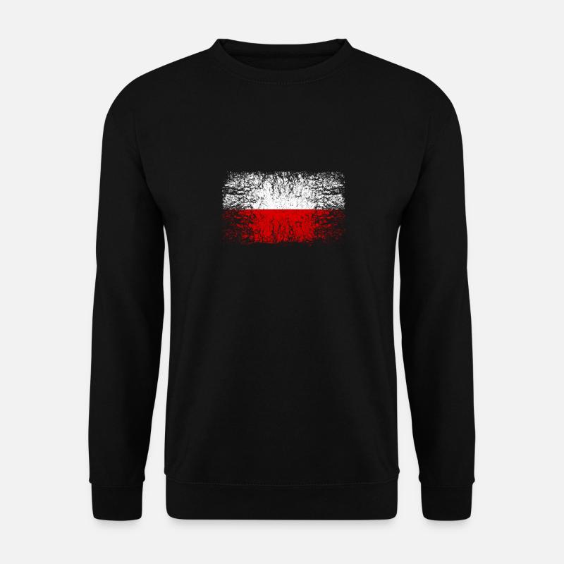Polen 002 AllroundDesigns - Unisex Pullover - Schwarz