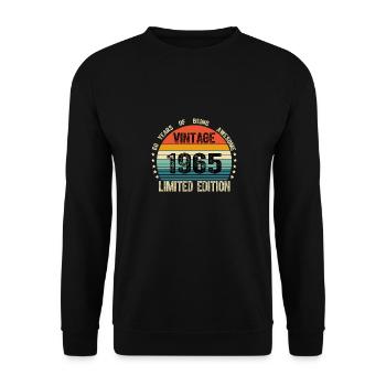 Vintage 1965 59 Years Old 59th Birthday Limited - Sweat-shirt Unisexe - noir - Devant - Alina (178cm) & Michal (187cm)