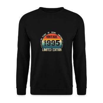 Vintage 1995 29 Years Old 29th Birthday Limited - Sweat-shirt Unisexe - noir - Devant - Alina (178cm) & Michal (187cm)