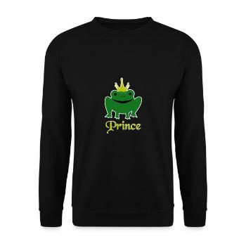 Animals, the frog prince - animals, the frog king - Unisex Sweatshirt - black - Front - Alina (178cm) & Michal (187cm)