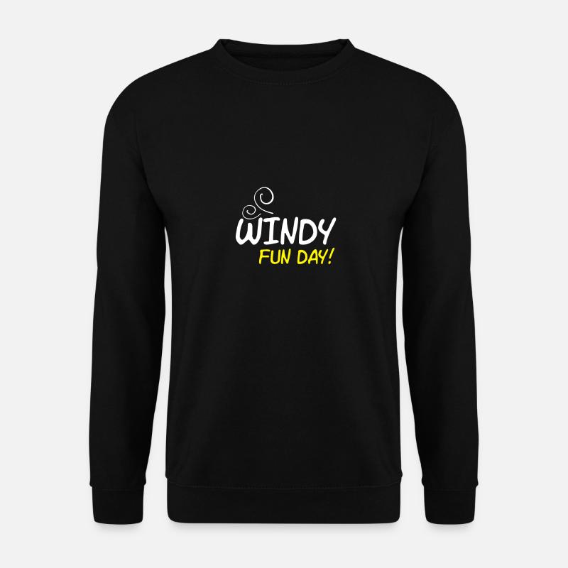 Windy fun day - Unisex Sweatshirt - black