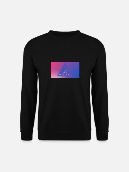 DU BIST WERTVOLL - Unisex Pullover - Schwarz