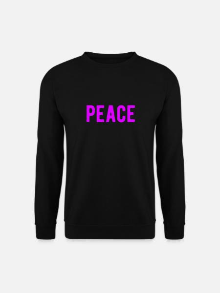 peace Frieden Love Liebe Freunde Freundschaft - Unisex Pullover - Schwarz