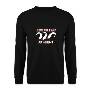 I fish catfish - catfish angler - Unisex Sweatshirt - black - Front - Alina (178cm) & Michal (187cm)