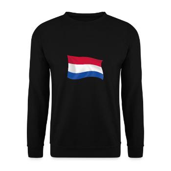Holland Netherlands flag patriot gift state - Unisex Sweatshirt - black - Front - Alina (178cm) & Michal (187cm)