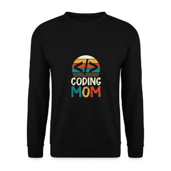 Programmeur Geek Programmeur Programmeur Informatique Codeur L - Sweat-shirt Unisexe - noir - Devant - Alina (178cm) & Michal (187cm)
