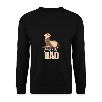 Furet Mignon Animal Furet Amoureux - Sweat-shirt Unisexe - noir - Devant - Alina (178cm) & Michal (187cm)