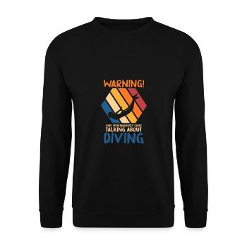 Schwimmen Sport Schwimmbad Schwimmer Schwimmen Lie - Unisex Pullover - Schwarz - Vorne - Alina (178cm) & Michal (187cm)