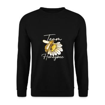 Abeilles Apiculteurs Abeilles Abeilles Amateurs de miel Amateurs de miel Amateurs de miel - Sweat-shirt Unisexe - noir - Devant - Alina (178cm) & Michal (187cm)