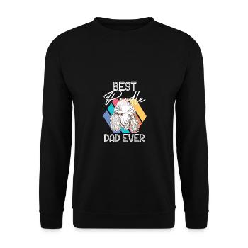 Meilleur caniche Papa Jamais Chiot Chien de compagnie - Sweat-shirt Unisexe - noir - Devant - Alina (178cm) & Michal (187cm)