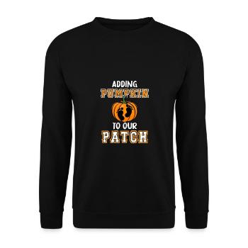 The pumpkin in our Patch Farmer Farm Lovers - Unisex Sweatshirt - black - Front - Alina (178cm) & Michal (187cm)
