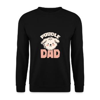 Caniche Papa Puppy Puppy Pet Dog Lover Hun - Sweat-shirt Unisexe - noir - Devant - Alina (178cm) & Michal (187cm)