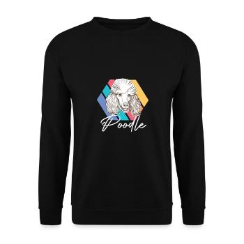 Awesome Pudel Welpe Welpe Haustier Hundeliebhaber - Unisex Pullover - Schwarz - Vorne - Alina (178cm) & Michal (187cm)