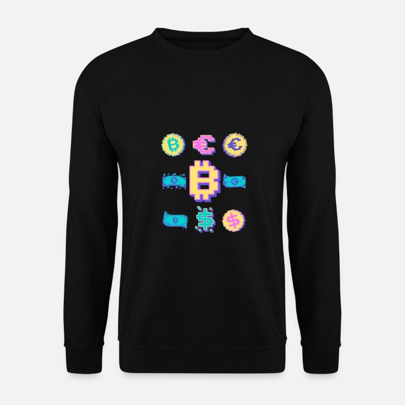 Bitcoin Crypto Btc Blockchain Lovers Crypto Tra - Unisex Sweatshirt - black