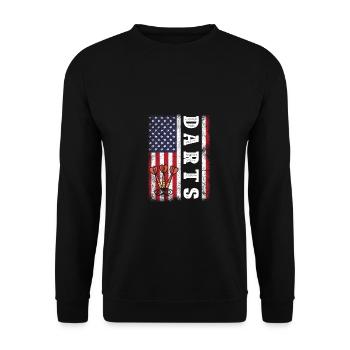 Pool ist meine Therapie Billardspieler Snooker-Lie - Unisex Pullover - Schwarz - Vorne - Alina (178cm) & Michal (187cm)