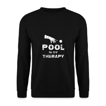 Just A Girl Who Loves Billiards Pool Snooker Lovers - Unisex Sweatshirt - black - Front - Alina (178cm) & Michal (187cm)