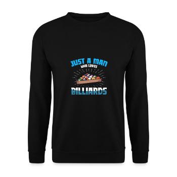 Entschuldigung, ich habe nicht zugehört Billard Po - Unisex Pullover - Schwarz - Vorne - Alina (178cm) & Michal (187cm)