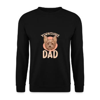 Just A Girl Who Loves Yorkshire Puppy Hundeliebhab - Unisex Pullover - Schwarz - Vorne - Alina (178cm) & Michal (187cm)