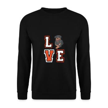 Chihuahua in Tasche Welpe Haustier Hundeliebhaber - Unisex Pullover - Schwarz - Vorne - Alina (178cm) & Michal (187cm)