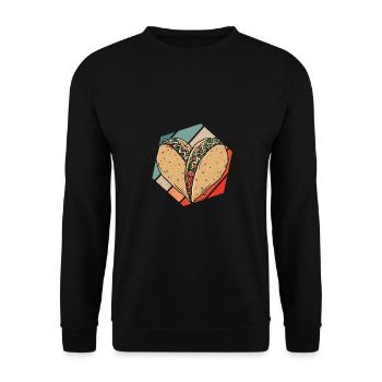 Lustiger Taco Cinco De Mayo Tacos Fun Lovers - Unisex Pullover - Schwarz - Vorne - Alina (178cm) & Michal (187cm)