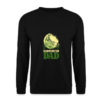 Lustige Schreiner Handwerker Werkzeug Spaß Liebhab - Unisex Pullover - Schwarz - Vorne - Alina (178cm) & Michal (187cm)
