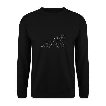 Amour de la chimie des structures d'oxytocine - Sweat-shirt Unisexe - noir - Devant - Alina (178cm) & Michal (187cm)