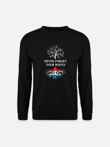 Luxemburg Wurzeln - Unisex Pullover - Schwarz