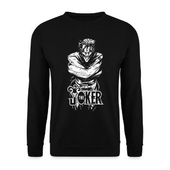 Joker Straightjacket - Unisex Sweatshirt - black - Front - Alina (178cm) & Michal (187cm)