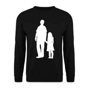 Père fille Famille - Sweat-shirt Unisexe - noir - Devant - Alina (178cm) & Michal (187cm)